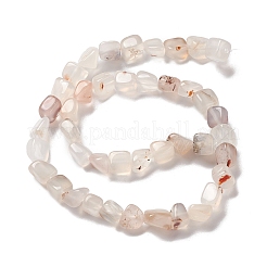 天然石瑪瑙ビーズ連売り  ナゲット  ホワイト  5~11x5~12x5~11mm  穴：1~1.4mm  約39~50個/連  14.17~14.96インチ（36~38cm）&nbsp;G-F745-01