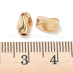 シェグレイスの真鍮ビーズ  カドミウムフリー＆ニッケルフリー＆鉛フリー  ナゲット  18KGP本金メッキ  8x5x5mm  穴：1.8mm&nbsp;XGRQ1A263-304G