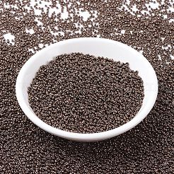 MIYUKIラウンドロカイユビーズ  日本製シードビーズ  11/0  (rr461) メタリックチョコレート  2x1.3mm  穴：0.8mm  約1100PCS /ボトル  10 G /ボトル&nbsp;SEED-JP0008-RR0461