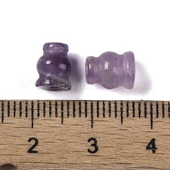 天然石アメジストビーズ  ヒョウタン  7.5x6.5mm  穴：1.8mm&nbsp;G-M441-04