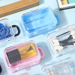 8個 8色 トロリーバッグ型プラスチックキャンディ収納ボックス  キャンディ用ギフトケース  ミックスカラー  7.6~8.9x5.7x4cm  1個/スタイル&nbsp;AJEW-SP0002-62