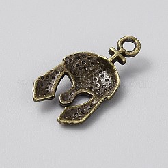 聖書をテーマにしたチベット風の合金ペンダント  帽子  24x13x3mm  穴：2mm&nbsp;FIND-WH20008-27B-AB