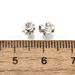 真鍮ビーズ  長持ちメッキ  ランタン  銀  5x4.8x4.8mm  穴：1.6mm&nbsp;KK-M316-02S