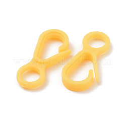 プラスチックカニカン  きいろ  33x15.5x4.5mm  穴：7.5mm&nbsp;X-KY-D012-10