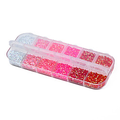 尖底レジンラインストーンカボション  ネイルアートの装飾の付属品  ダイヤモンド  ショッキングピンク  2x1mm&nbsp;MRMJ-N029-01B-01