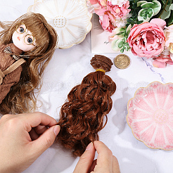Ppヘアドールウィッグヘア  DIYの女の子のためのbjdメイキングアクセサリー  シエナ  170x1000x0.7mm&nbsp;DIY-WH0349-395B-04
