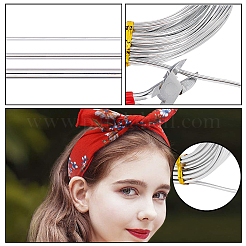 ラウンドアルミクラフトワイヤー  ビーズジュエリークラフト作り用  銀  1mm / 2mm / 3mm  約32.8フィート（10m）/ロール  3ロール/セット&nbsp;AW-PH0002-15B