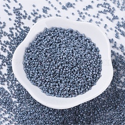 MIYUKIデリカビーズ  シリンダー  日本製シードビーズ  11/0  （db0376)マットメタリックスチールブルー光沢  1.3x1.6mm  穴：0.8mm  約20000個/袋  100 G /袋&nbsp;SEED-J020-DB0376