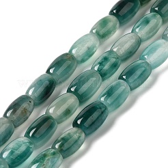 天然染め白翡翠ビーズ連売り  オーバル  ティール  11.5~12x7.5~8mm  穴：0.8mm  約29~32個/連  12.99''~15.16''（33~38.5センチメートル）&nbsp;X-G-M402-A01-10