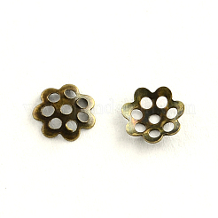 アイアン製ビーズキャップ  3色  ミックスカラー  5~6x1~1.5mm  穴：1mm  約200個/コンパートメント  1200個/箱&nbsp;IFIN-X0044-B