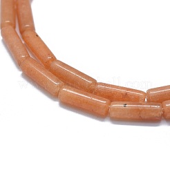 天然石レッドアベンチュリンビーズ連売り  コラム  11~15x3.5~4.5mm  穴：1~1.2mm  約28~30個/連  15.1~15.9インチ（38.5~40.5cm）&nbsp;G-F631-D12-03