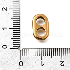 304ステンレス鋼スプリングコードロック  2穴  イオンプレーティング（ip）  ゴールドカラー  8x13.5x3.5mm  穴：4.5mm&nbsp;STAS-Z160-21G