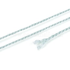 編組ポリエステルコード  ジュエリー作りのための  ラウンド  アクア  0.5~1mm  約63~64m /ロール  10ロール/セット&nbsp;OCOR-T017-04A-40