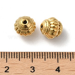 304ステンレススチールビーズ  双円錐形  18KGP本金メッキ  8x8mm  穴：1.2mm&nbsp;STAS-I203-05G