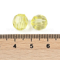 透明なアクリルビーズ  多面カット  コーン  シャンパンイエロー  10mm  穴：2.5mm  555個/ 500g&nbsp;OACR-Q015-02C