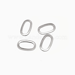 変色しにくい楕円形の304ステンレススチール製リンクリング  ステンレス鋼色  20x11x1.2mm&nbsp;STAS-E103-23P