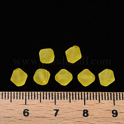 つや消しアクリルビーズ  多面カット  コーン  きいろ  6x5.5mm  穴：1.5mm  約6770個/500g&nbsp;MACR-S373-61K-05