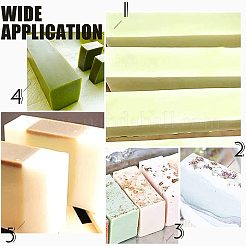長方形石鹸シリコンモールド  DIYケーキ用  チョコレート  キャンディ  トースト  ショッキングピンク  295x130x66mm  内径：255x90mm&nbsp;DIY-WH0183-48