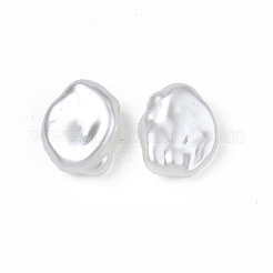 ABSプラスチックパール調ビーズ  オーバル  乳白色  10.5x13x6mm  穴：1.2mm  約1280個/500g&nbsp;KY-T023-024