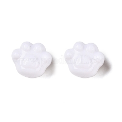 不透明なアクリルビーズ  キャッツクロー  ホワイト  16x18.5x13mm  穴：2.8mm  約217個/500g&nbsp;OACR-N137-58