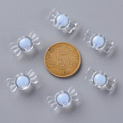 透明なアクリルビーズ  二層ビーズ  キャンディ  コーンフラワーブルー  9x17x8.5mm  穴：2mm  約960個/500g&nbsp;TACR-S152-03A-SS2113