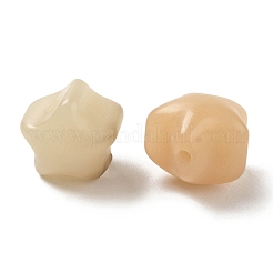 仏教ジュエリーパーツ  未染色＆ナチュラルボディビーズ  スター  カラフル  11x13x11mm  穴：1.80mm&nbsp;WOOD-O001-02