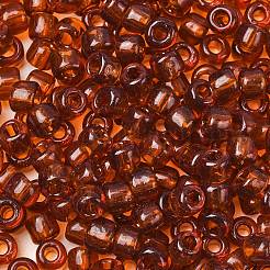 トーホー 3/0ラウンドビーズ  日本製シードビーズ  （透明ルートビア423)個  5.5mm  穴：1.9mm  約60個/10g&nbsp;X-SEED-TR03-0423