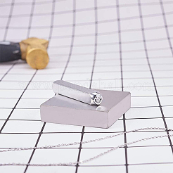 鉄の金属切手  金属の刻印用  プラスチック  木材  革  ハウス  65.5x10mm&nbsp;AJEW-BC0005-39G