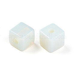 オパライトヨーロッパビーズ  大穴キューブビーズ  15~16.5x15~16.5x15~16.5mm  穴：4.5~5.5mm&nbsp;G-N345-07A-11