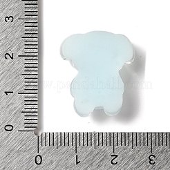 半透明樹脂デコデンカボション  パイナップルを持った漫画の犬  ディープスカイブルー  23x20x7mm&nbsp;RESI-M039-04F