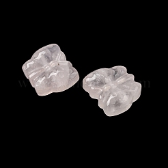天然ローズクォーツ彫刻ビーズ  蝶  13.5~14x15.5~16x6.5~7mm  穴：1.4mm&nbsp;G-L636-B07-01