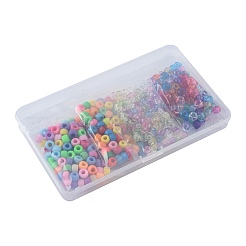 DIYジュエリー作成キット  プラスチックとアクリルビーズ400種類4個ずつを含む  混合図形  ミックスカラー  6.5~9x6mm  穴：2~3.8mm  100個/スタイル&nbsp;DIY-FS0009-03