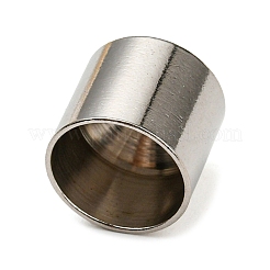 変色しない304ステンレススチールコードエンド  エンドキャップ  コラム  ステンレス鋼色  9x10mm  内径：9mm&nbsp;STAS-L270-01I-P