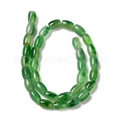 天然染め白翡翠ビーズ連売り  オーバル  グリーン  11.5~12x7.5~8mm  穴：0.8mm  約29~32個/連  12.99''~15.16''（33~38.5センチメートル）&nbsp;G-M402-A01-04