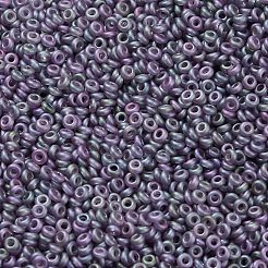 トーホー 8/0 デミラウンドビーズ  日本製シードビーズ  (635f) アジサイ ゴールドラスターマット  8/0  3x1.15mm  穴：1.2mm  約744個/10g&nbsp;X-SEED-DR08-0635F