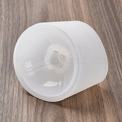 DIYキャンドルシリコンモールド  キャンドル作り用  コラム  ホワイト  8.3x8.3x5.5cm  内径：5.9のCM&nbsp;AJEW-M227-02D