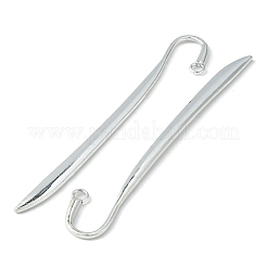 チベット風ブックマーク  カドミウムフリー＆鉛フリー  羽  アンティークシルバー  118x20x2.5mm  穴：4mm&nbsp;TIBE-A124224-AS-LF