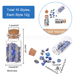 DIY 180g 15スタイル天然混合宝石チップビーズ  12g /スタイル&nbsp;DIY-PH0005-46