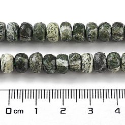 天然シルバーラインジャスパービーズ連売り  多面カット  ロンデル  5.5~6x3.5~4.5mm  穴：0.9mm  約101個/連  15.63''（39.7センチメートル）&nbsp;G-Z042-B01-03