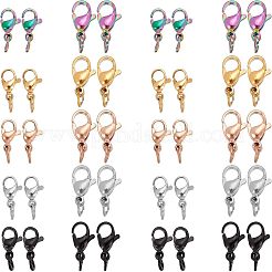 60個 2サイズ PVD真空メッキ 304ステンレススチール ロブスタークロウクラスプ  丸カン付き  ミックスカラー  30pcs /サイズ&nbsp;STAS-UN0025-03