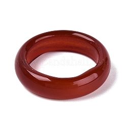 染色された天然瑪瑙の指輪（男女兼用）  ミックスカラー  5~6mm  内径：17~18mm&nbsp;G-Q601-44
