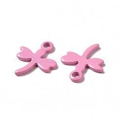 スプレー塗装された201ステンレススチールチャーム  トンボチャーム  ミックスカラー  13x11x1mm  穴：1.2mm&nbsp;STAS-I672-33