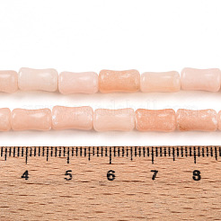 天然ルージュ翡翠ビーズ連売り  竹の形  9.5~10x5~5.5mm  穴：0.8mm  約38~40個/連  14.96~15.47''（38~39.3センチメートル）&nbsp;G-T140-85