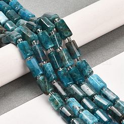 天然石アパタイトビーズ連売り  シードビーズで  ファセット列  9~11x6~7.5x6~7.5mm  穴：1.2mm  約30個/連  15.16~15.55インチ（38.5~39.5cm）&nbsp;LS-G-G068-A11-01