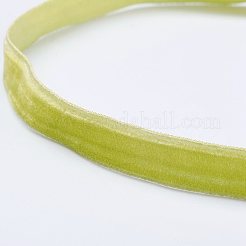 布地ゴシックチョーカーネックレス  鉄のパーツと  プラチナ  緑黄  12.2インチ（31cm）&nbsp;NJEW-E085-30F