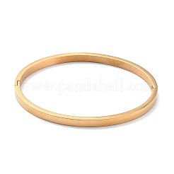 3個 3色イオンプレーティング(IP) 304ステンレススチール クラシックシンプルプレーンバングル  女性用スタッカブルブレスレット  ミックスカラー  内径：2x2-3/8インチ（5.1x6.05cm）  1pc /カラー&nbsp;BJEW-B055-05