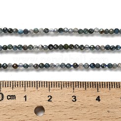 天然石アパタイトビーズ連売り  多面カットラウンド  2mm  穴：0.5mm  約175~233個/連  15.16''~15.35''（38.5~39センチメートル）&nbsp;LS-G-RM2025-A18-2mm-A