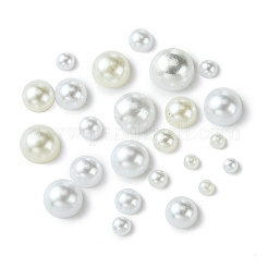 アクリル＆absプラスチック模造真珠カボション  半円  ミックスカラー  2.5~7x1.25~3.5mm  3512個/箱&nbsp;DIY-FS0005-88