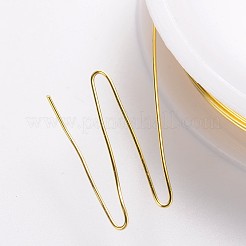 ラウンド銅ジュエリーワイヤー  カドミウムフリー＆ニッケルフリー＆鉛フリー  ゴールドカラー  22ゲージ  0.6mm  約11.48フィート（3.5m）/ロール&nbsp;CW0.6mm007A-NF