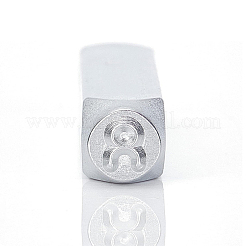 鉄シールスタンプ  スタンピングツール  レザークラフト用  12つの星座模様  牡牛座  65.5x10mm&nbsp;AJEW-BC0001-06E